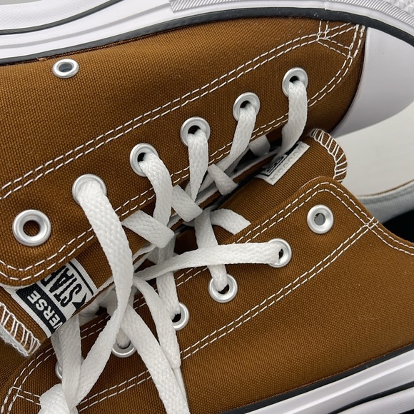 Converse Men’s CTAS LIFT OX
BRINDLE BROWN/WHITE/BLACK A09994C Platforms Sneakers - Picture 15 of 16